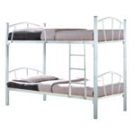 ΚΟΥΚΕΤΑ ΚΡΕΒΑΤΙ ΜΕΤΑΛΛΙΚΗ FLOOR HM328.02 ΛΕΥΚΗ 90Χ190 εκ. - Image 2