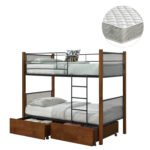 Αγόρασε ΚΟΥΚΕΤΑ ΜΕ 2 ΣΥΡΤΑΡΙΑ & 2 ΣΤΡΩΜΑΤΑ 90X190εκ RAYVEN HM21336 ΞΥΛΟ ΚΑΙ ΜΕΤΑΛΛΟ σε μοναδική τιμή στο clickforshop.gr