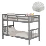 Αγόρασε ΚΟΥΚΕΤΑ ΠΑΙΔΙΚΗ ΜΕ 2 ΣΤΡΩΜΑΤΑ LANTAI HM21307.02 ΞΥΛΟ ΠΕΥΚΟΥ ΓΚΡΙ--ΣΤΡΩΜΑΤΑ 90x190εκ σε μοναδική τιμή στο clickforshop.gr