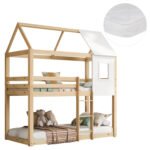Αγόρασε ΚΟΥΚΕΤΑ ΠΑΙΔΙΚΗ ΜΕ 2 ΣΤΡΩΜΑΤΑ HOOD HM21314 ΞΥΛΟ ΠΕΥΚΟΥ ΦΥΣΙΚΟ--ΣΤΡΩΜΑΤΑ 90x190εκ σε μοναδική τιμή στο clickforshop.gr
