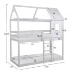 ΚΟΥΚΕΤΑ ΠΑΙΔΙΚΗ ΜΕ 2 ΣΤΡΩΜΑΤΑ HOOD HM21314.01 ΞΥΛΟ ΠΕΥΚΟΥ ΛΕΥΚΟ--ΣΤΡΩΜΑΤΑ 90x190εκ - Image 3