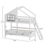 ΚΟΥΚΕΤΑ ΠΑΙΔΙΚΗ ΜΕ 2 ΣΤΡΩΜΑΤΑ COMBO HM21316 ΞΥΛΟ ΠΕΥΚΟΥ ΛΕΥΚΟ--ΣΤΡΩΜΑΤΑ 90x190εκ - Image 3