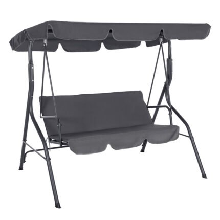 Αγόρασε ΚΟΥΝΙΑ 3ΘΕΣΙΑ ΜΕ ΣΚΙΑΣΤΡΟ LIKID HM5979.01 ΜΕΤΑΛΛΙΚΗ ΓΚΡΙ ΧΡΩΜΑ 174x110x159-200Υεκ. σε μοναδική τιμή στο clickforshop.gr