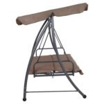 ΚΟΥΝΙΑ-ΚΡΕΒΑΤΙ 3ΘΕΣΙΑ LIKID HM5980.02 ΜΕΤΑΛΛΟ ΓΚΡΙ-ΥΦΑΣΜΑ ΚΑΦΕ 200x120x164Υεκ - Image 6