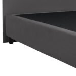 ΚΡΕΒΑΤΙ DOLORES ΑΠΟ ΓΚΡΙ ΒΕΛΟΥΔΟ HM637.10 ΓΙΑ ΣΤΡΩΜΑ 150x200 εκ. - Image 5
