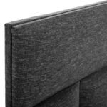 ΚΡΕΒΑΤΙ SOLEDAD ΑΠΟ ΓΚΡΙ ΥΦΑΣΜΑ HM644.01 ΓΙΑ ΣΤΡΩΜΑ 150x200 εκ. - Image 5