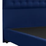 ΚΡΕΒΑΤΙ MALENA ΑΠΟ ΜΠΛΕ ΒΕΛΟΥΔΟ HM638.05 ΓΙΑ ΣΤΡΩΜΑ 150x200 εκ. - Image 5