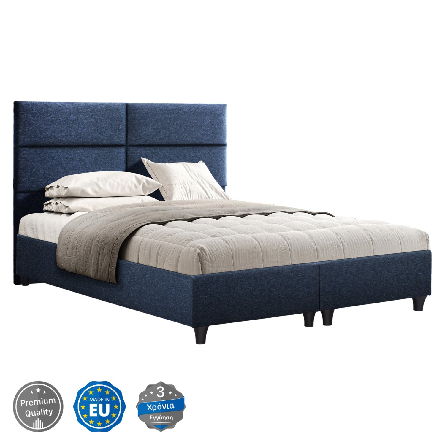 ΚΡΕΒΑΤΙ MILO ΑΠΟ ΜΠΛΕ ΥΦΑΣΜΑ HM616.08 ΓΙΑ ΣΤΡΩΜΑ 160x200 εκ. Αγόρασε ΚΡΕΒΑΤΙ MILO ΑΠΟ ΜΠΛΕ ΥΦΑΣΜΑ HM616.08 ΓΙΑ ΣΤΡΩΜΑ 160x200 εκ. σε μοναδική τιμή στο clickforshop.gr