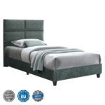 Αγόρασε ΚΡΕΒΑΤΙ MILO ΑΠΟ ΠΡΑΣΙΝΟ ΥΦΑΣΜΑ τύπου NUBUCK HM652.27 ΓΙΑ ΣΤΡΩΜΑ 90x200 εκ. σε μοναδική τιμή στο clickforshop.gr