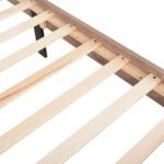 ΚΡΕΒΑΤΙ ΔΙΠΛΟ ΓΙΑ ΣΤΡΩΜΑ 160Χ200 AELIA HM684 ΓΚΡΙ ΥΦΑΣΜΑ & ΠΟΔΙΑ-SONAMA MDF 166x204x129Υεκ. - Image 5