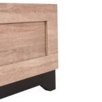 ΚΡΕΒΑΤΙ ΔΙΠΛΟ ΓΙΑ ΣΤΡΩΜΑ 160Χ200 AELIA HM684 ΓΚΡΙ ΥΦΑΣΜΑ & ΠΟΔΙΑ-SONAMA MDF 166x204x129Υεκ. - Image 6