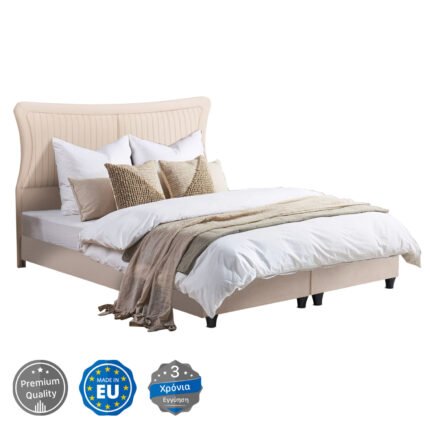 Αγόρασε ΚΡEΒΑΤΙ ΔΙΠΛΟ NESTOR HM715 ΜΠΕΖ ΒΕΛΟΥΔΟ ΓΙΑ ΣΤΡΩΜΑ 160x200εκ. σε μοναδική τιμή στο clickforshop.gr