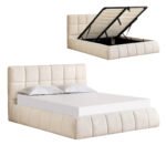 Αγόρασε ΚΡΕΒΑΤΙ ΔΙΠΛΟ EDDY HM731.03 ΜΠΕΖ ΜΠΟΥΚΛΕ & ΑΠΟΘΗΚΕΥΤΙΚΟΣ ΧΩΡΟΣ ΓΙΑ  ΣΤΡΩΜΑ 160x200εκ σε μοναδική τιμή στο clickforshop.gr