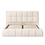 ΚΡΕΒΑΤΙ ΔΙΠΛΟ EDDY HM731.03 ΜΠΕΖ ΜΠΟΥΚΛΕ & ΑΠΟΘΗΚΕΥΤΙΚΟΣ ΧΩΡΟΣ ΓΙΑ  ΣΤΡΩΜΑ 160x200εκ - Image 4