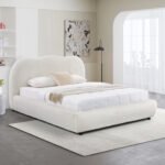 ΚΡΕΒΑΤΙ ΜΕ ΑΠΟΘ.ΧΩΡΟ KALLY HM729.03 ΜΠΕΖ FAUX FUR ΥΦΑΣΜΑ--ΓΙΑ ΣΤΡΩΜΑ 160x200εκ - Image 2