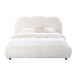 ΚΡΕΒΑΤΙ ΜΕ ΑΠΟΘ.ΧΩΡΟ KALLY HM729.03 ΜΠΕΖ FAUX FUR ΥΦΑΣΜΑ--ΓΙΑ ΣΤΡΩΜΑ 160x200εκ - Image 4