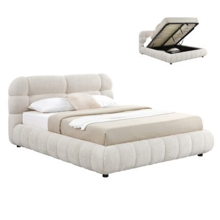 Αγόρασε ΚΡΕΒΑΤΙ ΜΕ ΑΠΟΘ.ΧΩΡΟ MOLEN HM730.03 ΜΠΕΖ ΜΠΟΥΚΛΕ ΥΦΑΣΜΑ--ΓΙΑ ΣΤΡΩΜΑ 160x200εκ σε μοναδική τιμή στο clickforshop.gr