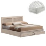 Αγόρασε ΚΡΕΒΑΤΙ ΔΙΠΛΟ ΜΕ ΣΥΡΤΑΡΙΑ & ΣΤΡΩΜΑ CAPRI HM21169 ΜΕΛΑΜΙΝΗ SONAMA--ΓΙΑ 150x200εκ σε μοναδική τιμή στο clickforshop.gr