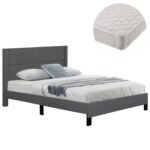 Αγόρασε ΚΡΕΒΑΤΙ ΔΙΠΛΟ & ΣΤΡΩΜΑ TRILLOP HM21202.12 ΓΚΡΙ ΥΦΑΣΜΑ--ΓΙΑ 160x200εκ σε μοναδική τιμή στο clickforshop.gr