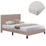 Αγόρασε ΚΡΕΒΑΤΙ ΔΙΠΛΟ & ΣΤΡΩΜΑ TRILLOP HM21202.15 ΜΠΕΖ ΥΦΑΣΜΑ--ΓΙΑ 160x200εκ σε μοναδική τιμή στο clickforshop.gr