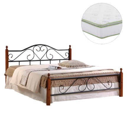 Αγόρασε ΚΡΕΒΑΤΙ ΔΙΠΛΟ & ΣΤΡΩΜΑ CANDY HM21327 ΜΕΤΑΛΛΟ & ΞΥΛΟ ΣΕ DIRTY OAK--ΣΤΡΩΜΑ 150x200εκ σε μοναδική τιμή στο clickforshop.gr