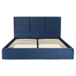 ΚΡΕΒΑΤΙ BRILEY ΒΕΛΟΥΔΟ ΜΠΛΕ ΜΕ ΑΠΟΘΗΚΕΥΤΙΚΟ ΧΩΡΟ 160x200εκ. HM583.08 - Image 5