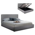 Αγόρασε ΚΡΕΒΑΤΙ ALLIE HM584.01 160x200 εκ. ΜΕ ΑΠΟΘΗΚΕΥΤΙΚΟ ΧΩΡΟ ΓΚΡΙ ΥΦΑΣΜΑ σε μοναδική τιμή στο clickforshop.gr