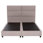 ΚΡΕΒΑΤΙ MILO HM616.32 ΜΠΕΖ ΥΦΑΣΜΑ ΓΙΑ ΣΤΡΩΜΑ 160x200εκ - Image 4