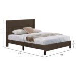 ΚΡΕΒΑΤΙ TRILLOP HM666.13 ΚΑΦΕ ΥΦΑΣΜΑ ΓΙΑ ΣΤΡΩΜΑ 160X200εκ. - Image 2