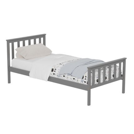 Αγόρασε ΚΡΕΒΑΤΙ GIMLY HM675.05 ΜΑΣΙΦ ΞΥΛΟ ΠΕΥΚΟΥ ΣΕ ΓΚΡΙ ΓΙΑ ΣΤΡΩΜΑ 190x90εκ. σε μοναδική τιμή στο clickforshop.gr