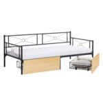 Αγόρασε ΚΡΕΒΑΤΙ-ΚΑΝΑΠΕΣ BERNIE HM21120.02 ΜΑΥΡΟΣ ΜΕΤΑΛ.ΣΚΕΛΕΤΟΣ & 2 SONAMA ΣΥΡΤΑΡΙΑ-190x90εκ. σε μοναδική τιμή στο clickforshop.gr