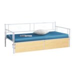 Αγόρασε ΚΡΕΒΑΤΙ-ΚΑΝΑΠΕΣ BERNIE HM21121.02 ΛΕΥΚΟ ΜΕΤΑΛΛΟ & 2 SONAMA ΣΥΡΤΑΡΙΑ- ΓΙΑ 190x90εκ. σε μοναδική τιμή στο clickforshop.gr