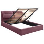 ΚΡΕΒΑΤΙ KENDRA ΒΕΛΟΥΔΟ ΣΑΠΙΟ ΜΗΛΟ ΚΑΙ ΑΠΟΘΗΚΕΥΤΙΚΟ ΧΩΡΟ 160x200 εκ.
 HM565.02 - Image 3