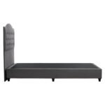 ΚΡΕΒΑΤΙ MALENA ΑΠΟ ΓΚΡΙ ΒΕΛΟΥΔΟ HM647.10 ΓΙΑ ΣΤΡΩΜΑ 120x200 εκ. - Image 5