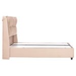 ΚΡEΒΑΤΙ ΜΕ ΑΠΟΘΗΚΕΥΤΙΚΟ ΧΩΡΟ DREAMLET HM716 ΜΠΕΖ ΒΕΛΟΥΔΟ- ΓΙΑ ΣΤΡΩΜΑ 160x200εκ. - Image 5