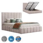 Αγόρασε ΚΡΕΒΑΤΙ REMO ΜΕ ΑΠΟΘΗΚΕΥΤΙΚΟ ΧΩΡΟ HM719.10 ΥΦΑΣΜΑ TEDDY ΜΠΕΖ-ΓΙΑ ΣΤΡΩΜΑ 160x200εκ σε μοναδική τιμή στο clickforshop.gr