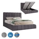 Αγόρασε ΚΡΕΒΑΤΙ RAMON ΜΕ ΑΠΟΘ. ΧΩΡΟ HM720.22 ΥΦΑΣΜΑ TEDDY ΓΚΡΙ-ΓΙΑ ΣΤΡΩΜΑ 160x200εκ σε μοναδική τιμή στο clickforshop.gr