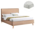 Αγόρασε ΚΡΕΒΑΤΙ ΜΕ ΣΤΡΩΜΑ INDRA HM21280.02 ΜΠΕΖ ΥΦΑΣΜΑ--ΓΙΑ 160x200εκ σε μοναδική τιμή στο clickforshop.gr