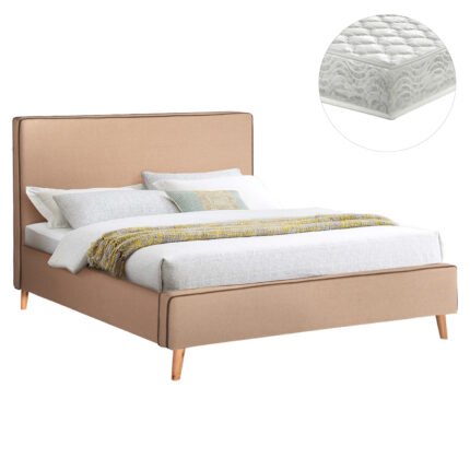 Αγόρασε ΚΡΕΒΑΤΙ ΜΕ ΣΤΡΩΜΑ INDRA HM21280.02 ΜΠΕΖ ΥΦΑΣΜΑ--ΓΙΑ 160x200εκ σε μοναδική τιμή στο clickforshop.gr