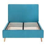 ΚΡΕΒΑΤΙ ΜΕ ΣΤΡΩΜΑ MAYLIN HM21281.02 ΤΙΡΚΟΥΑΖ ΒΕΛΟΥΔΟ--ΓΙΑ 120x200εκ - Image 4