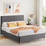 ΚΡΕΒΑΤΙ ΜΕ ΣΤΡΩΜΑ MAYLIN HM21281.03 ΓΚΡΙ ΥΦΑΣΜΑ--ΓΙΑ 120x200εκ - Image 2