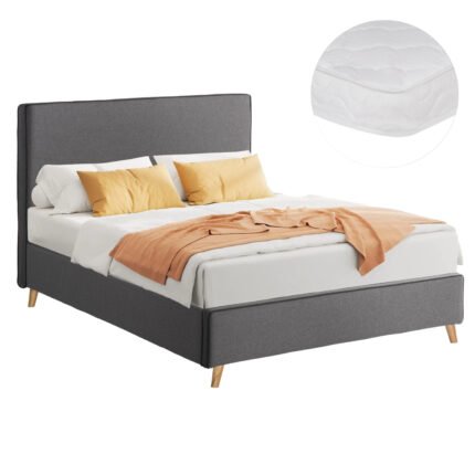 Αγόρασε ΚΡΕΒΑΤΙ ΜΕ ΣΤΡΩΜΑ MAYLIN HM21281.03 ΓΚΡΙ ΥΦΑΣΜΑ--ΓΙΑ 120x200εκ σε μοναδική τιμή στο clickforshop.gr