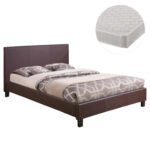 Αγόρασε ΚΡΕΒΑΤΙ ΜΕ ΣΤΡΩΜΑ BECCA HM21283.02 ΚΑΦΕ PU--ΓΙΑ 150x200εκ σε μοναδική τιμή στο clickforshop.gr