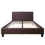 ΚΡΕΒΑΤΙ ΜΕ ΣΤΡΩΜΑ BECCA HM21283.02 ΚΑΦΕ PU--ΓΙΑ 150x200εκ - Image 4