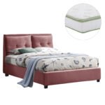 Αγόρασε ΚΡΕΒΑΤΙ ΜΕ ΣΤΡΩΜΑ BILLIE HM21284.05 ΣΑΠΙΟ ΜΗΛΟ ΒΕΛΟΥΔΟ--ΓΙΑ 160x200εκ σε μοναδική τιμή στο clickforshop.gr