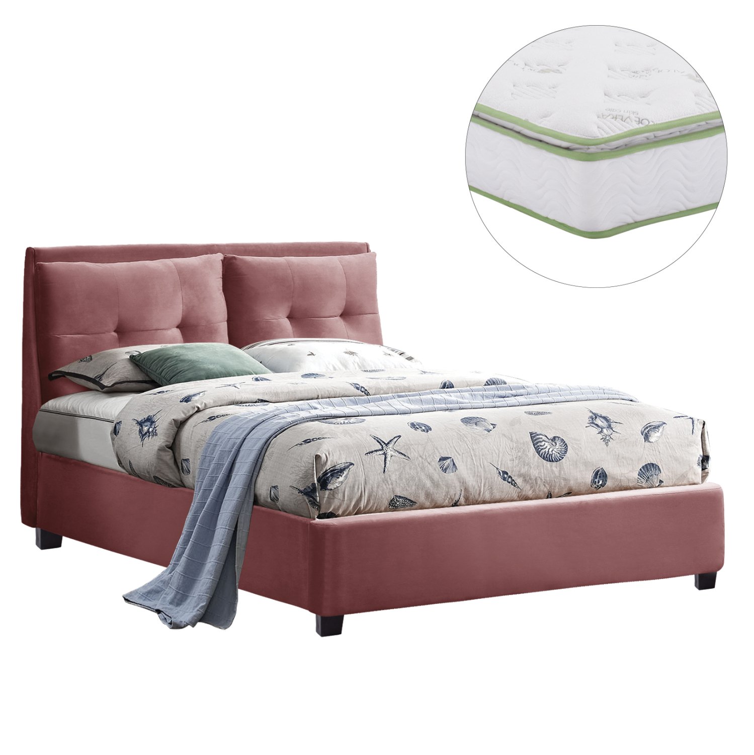 ΚΡΕΒΑΤΙ ΜΕ ΣΤΡΩΜΑ BILLIE HM21284.05 ΣΑΠΙΟ ΜΗΛΟ ΒΕΛΟΥΔΟ--ΓΙΑ 160x200εκ Αγόρασε ΚΡΕΒΑΤΙ ΜΕ ΣΤΡΩΜΑ BILLIE HM21284.05 ΣΑΠΙΟ ΜΗΛΟ ΒΕΛΟΥΔΟ--ΓΙΑ 160x200εκ σε μοναδική τιμή στο clickforshop.gr