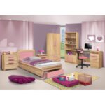 ΚΡΕΒΑΤΙ ΜΕ ΣΥΡΤΑΡΙ PLAYROOM HM330.02 SONAMA-ΡΟΖ 90Χ190εκ. - Image 3