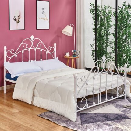 Αγόρασε ΚΡΕΒΑΤΙ MADEN ΜΕΤΑΛΛΙΚΟ 150x200 εκ. ΛΕΥΚΟ ΧΡΩΜΑ HM576.02 σε μοναδική τιμή στο clickforshop.gr