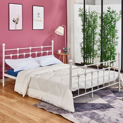 Αγόρασε ΚΡΕΒΑΤΙ ΜΕΤΑΛΛΙΚΟ JACINDA 150x200 εκ. ΛΕΥΚΟ ΧΡΩΜΑ HM575.02 σε μοναδική τιμή στο clickforshop.gr