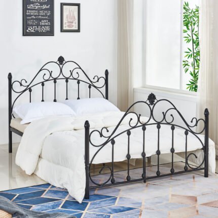 Αγόρασε ΚΡΕΒΑΤΙ ΜΕΤΑΛΛΙΚΟ MADEN 150x200 εκ. ΜΑΥΡΟ ΧΡΩΜΑ HM576.01 σε μοναδική τιμή στο clickforshop.gr